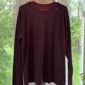 Lululemon Athletic Crew Neck Long Sleeve/ Maroon